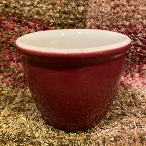 ~Hall~ Vintage Burgundy 352 Custard Dessert Cup